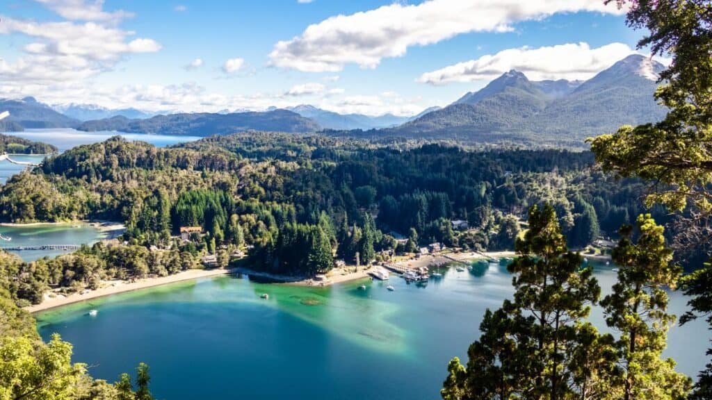 Bahia Mansa Viewpoint At Arrayanes National Park Villa La Angostura Argentina Patagonia