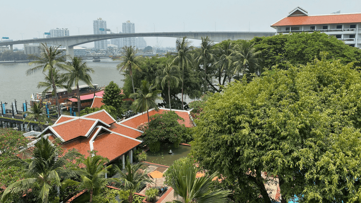 Bangkok Balcony View From Anantara Riverside Bangkok Resort MSN