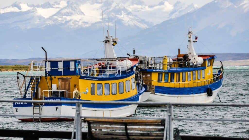 Two Passenger Boats in Puerto Natales Chile