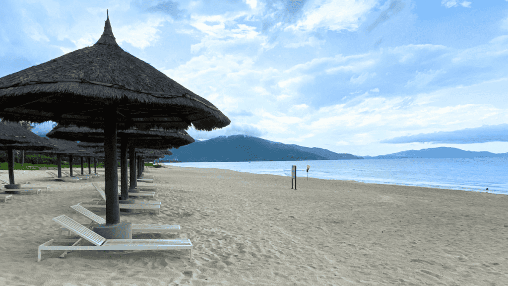 Beach with Sea and Mountains - Alma Resort Cam Rahn Vietnam MSN