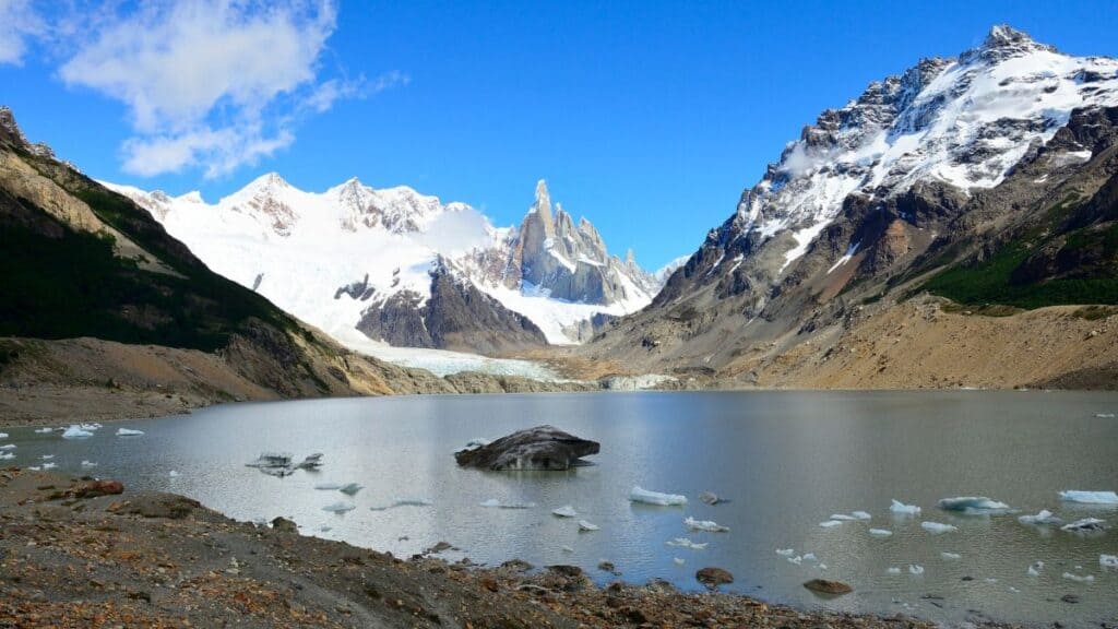 Laguna Torre With Cerro Torre And Cerro Adela In Los Glaciares National Park Argentina Patagonia