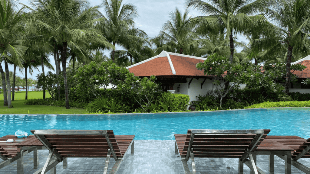 Swimming Pool and Palm Trees - The Anam Cam Ranh Vietnam MSN