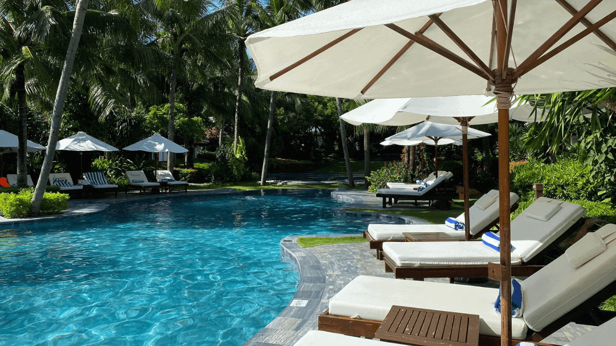Swimming Pool with Sunbeds - The Anam Cam Ranh Vietnam MSN
