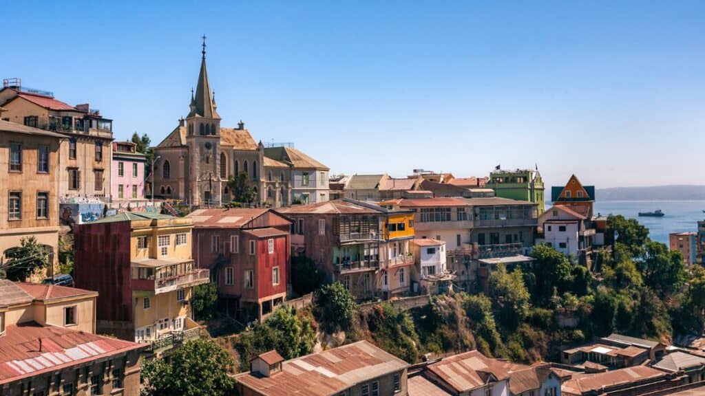 Cerro Concepcion Hill In Valparaiso Chile