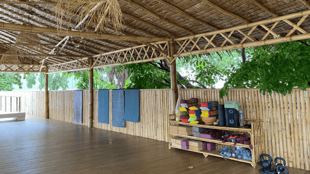 Selina Serenity Rawai Phuket, Thailand - Yoga Mats with Weight Fitness Workout Spot
