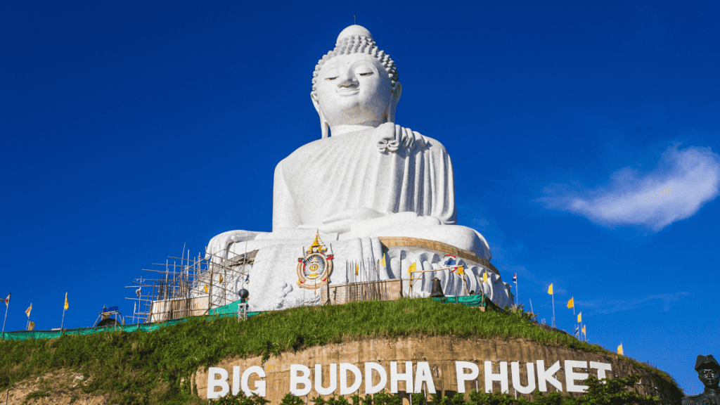 Big Buddha monument in Thailand Stock