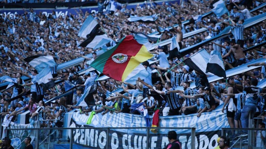 Brazilian Soccer Championship Gremio VS Sao Paulo In Porto Alegre, Rio Grande do Sul, Brazil