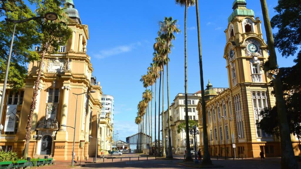 Rio Grande Do Sul Museum Of Art In History City Center In Porto Alegre Brazil