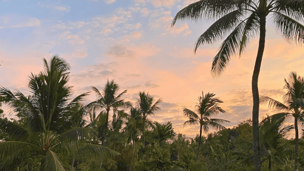 Sunset at The Laguna, a Luxury Collection Resort & Spa, Bali Indonesia