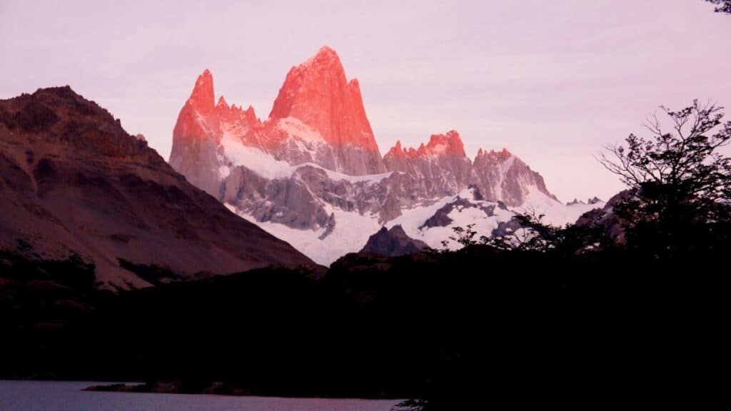 Sunrise At Mount Fitz Roy From Laguna Capri Trail Argentina 