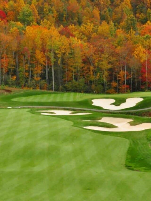 Autumn Mountain Golf Course Stock