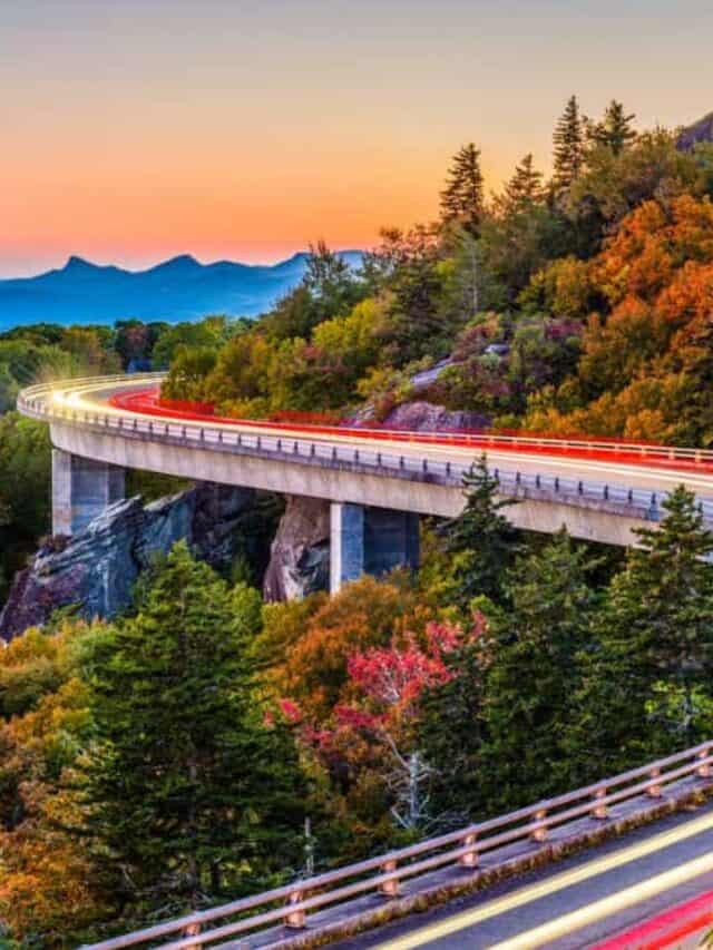 Linn Cove Viaduct North Carolina Stock
