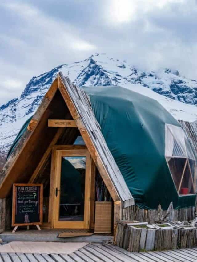 Torres del Paine Hotels Embark on a Journey from Camping to Luxury Retreats Stock
