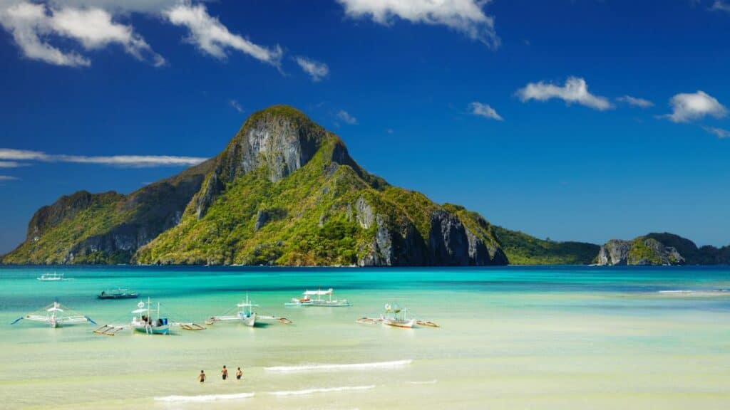 El Nido bay, Philippines Stock