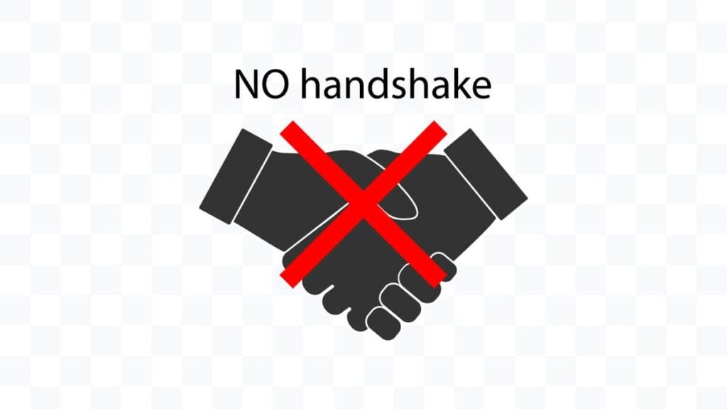 No Handshake Design Stock