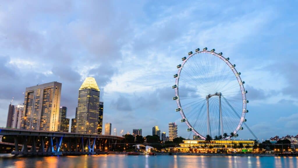 Singapore flyer Stock