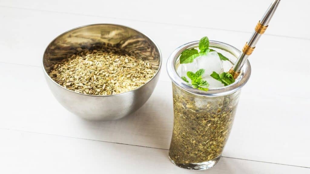 Terere. frozen yerba mate drink Stock