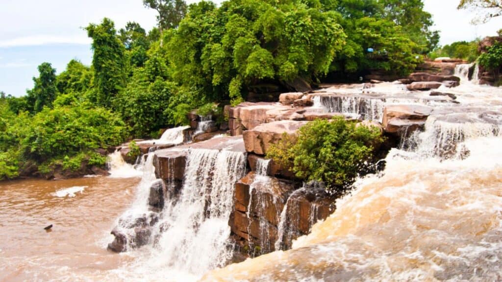 Khbail Chai waterfall, Sihanoukville, Cambodia Stock