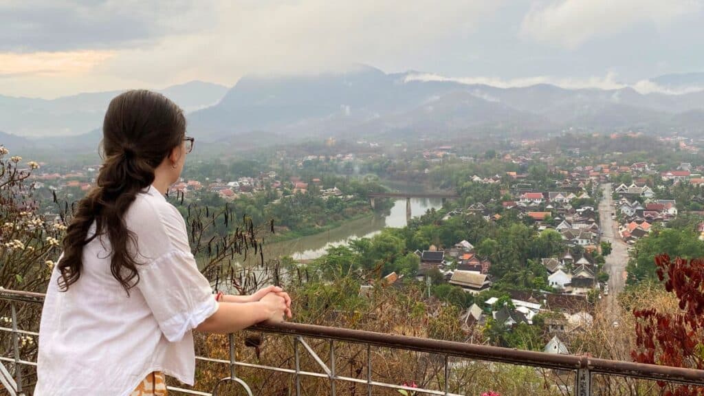 Mount Phousi View Mountains and Luang Prabang Laos