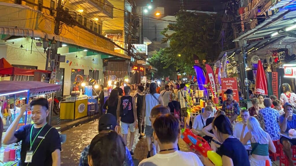 People Celebrating Songkran Festival