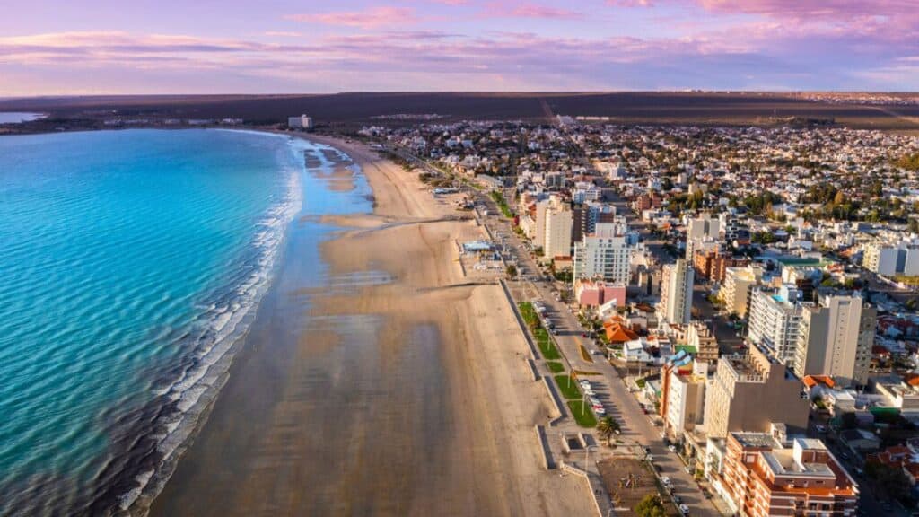 Puerto Madryn Beach Stock