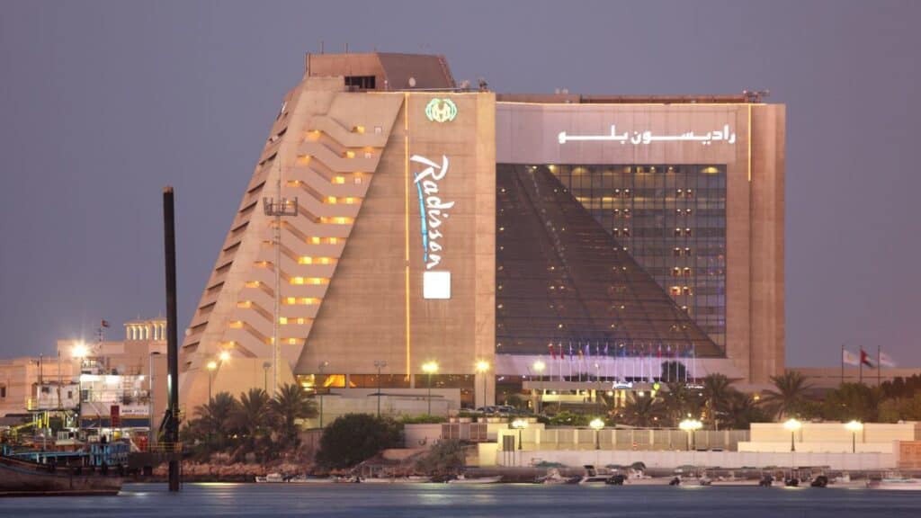 Radisson Hotel in Sharjah, United Arab Emirates Stock