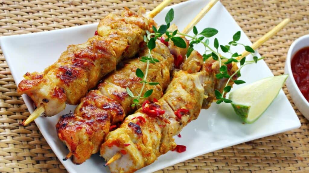 Satay Malaysian Local Dish Stock