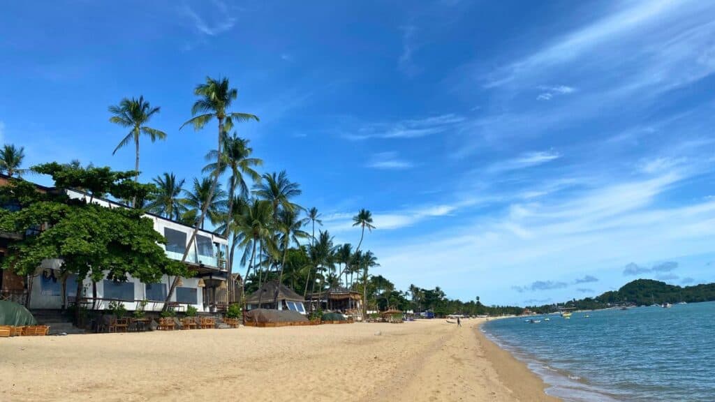 Bo Phut Beach Blue Sky Koh Samui Thailand
