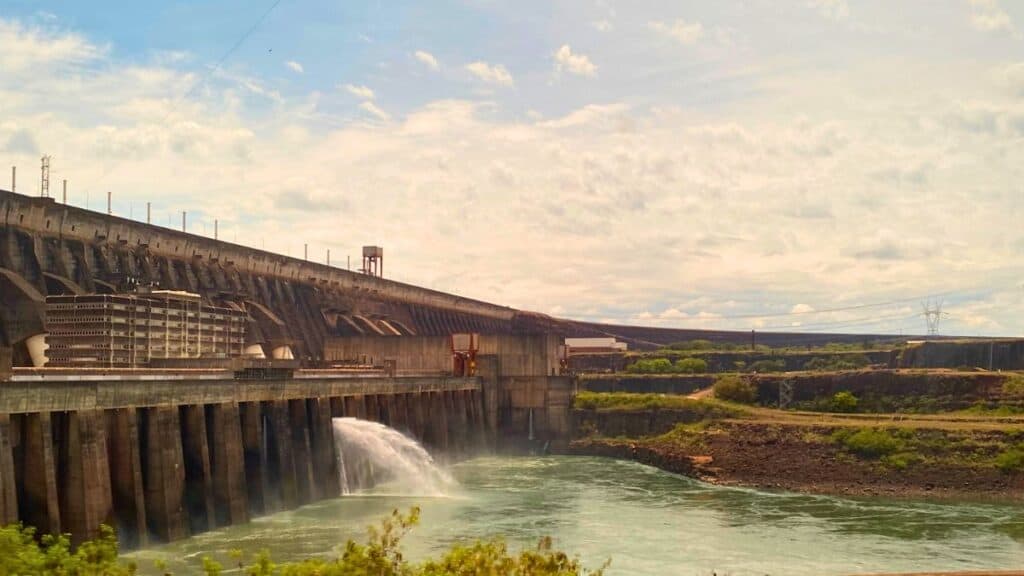 Mirador Itaipú Dam Itaipu Hydroelectric Plant near Ciudad del Este Paraguay