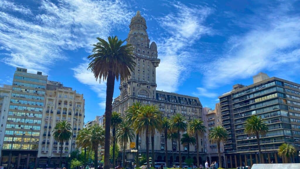 Palacio Salvo on Plaza Independencia Montevideo Uruguay