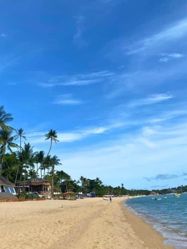 Bo Phut Beach Blue Sky Koh Samui Thailand