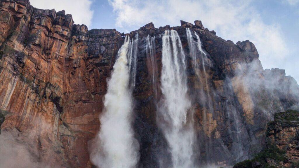 Angel Falls (Salto Angel), the highest waterfall in the world Stock