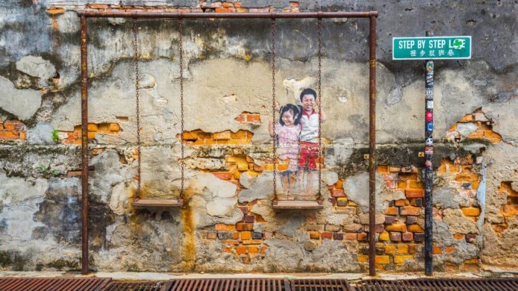 George Town Street Art Stock