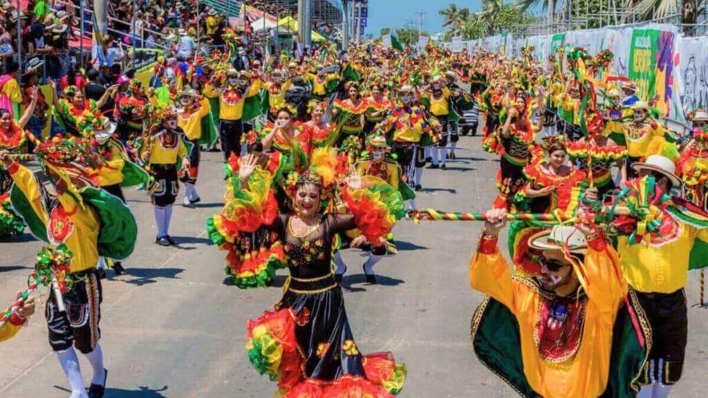 Carnival Festival In Colombia Barranquilla Stock