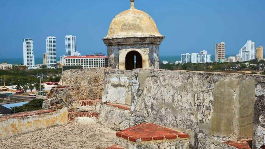 Castillo De San Felipe in Cartagena Colombia Stock