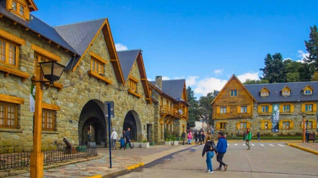Centro Civico in Downtown Bariloche City Argentina Stock