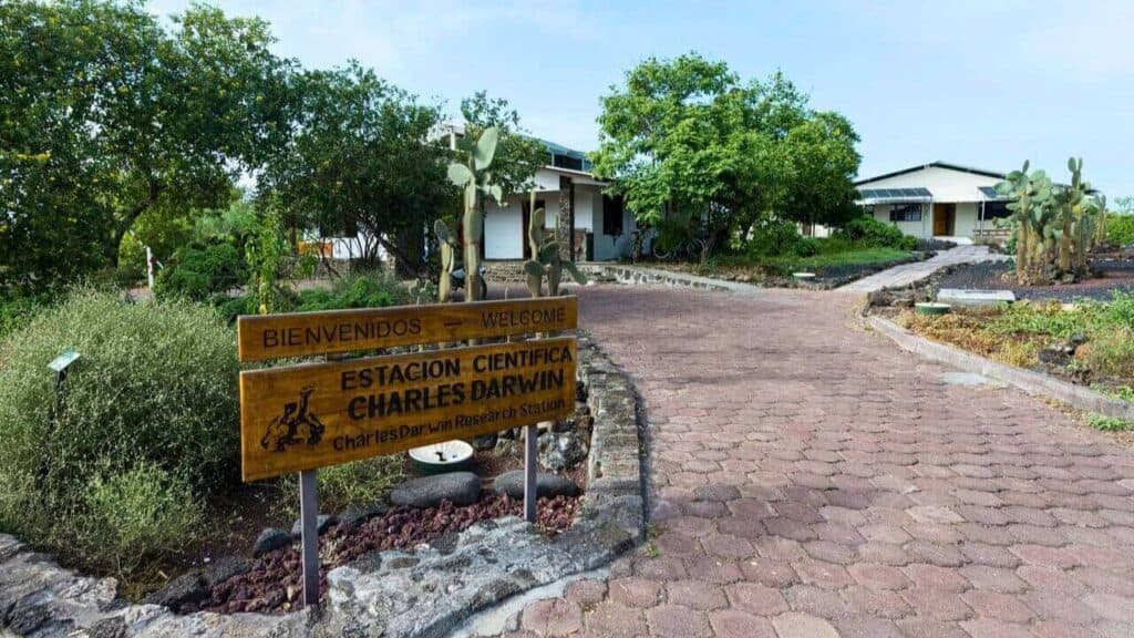 Charles Darwin Research Station Santa Cruz Galapagos Stock