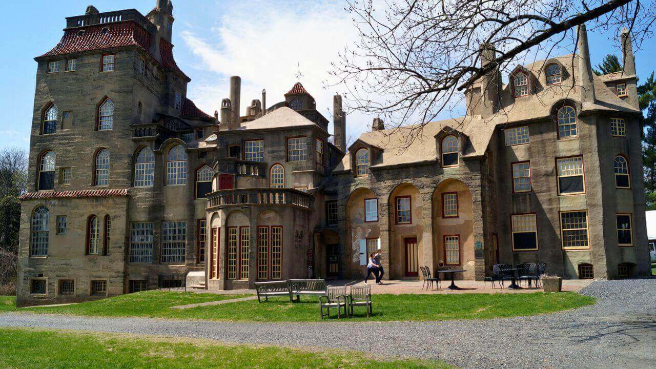 Fonthill Castle in Pennsylvania stock