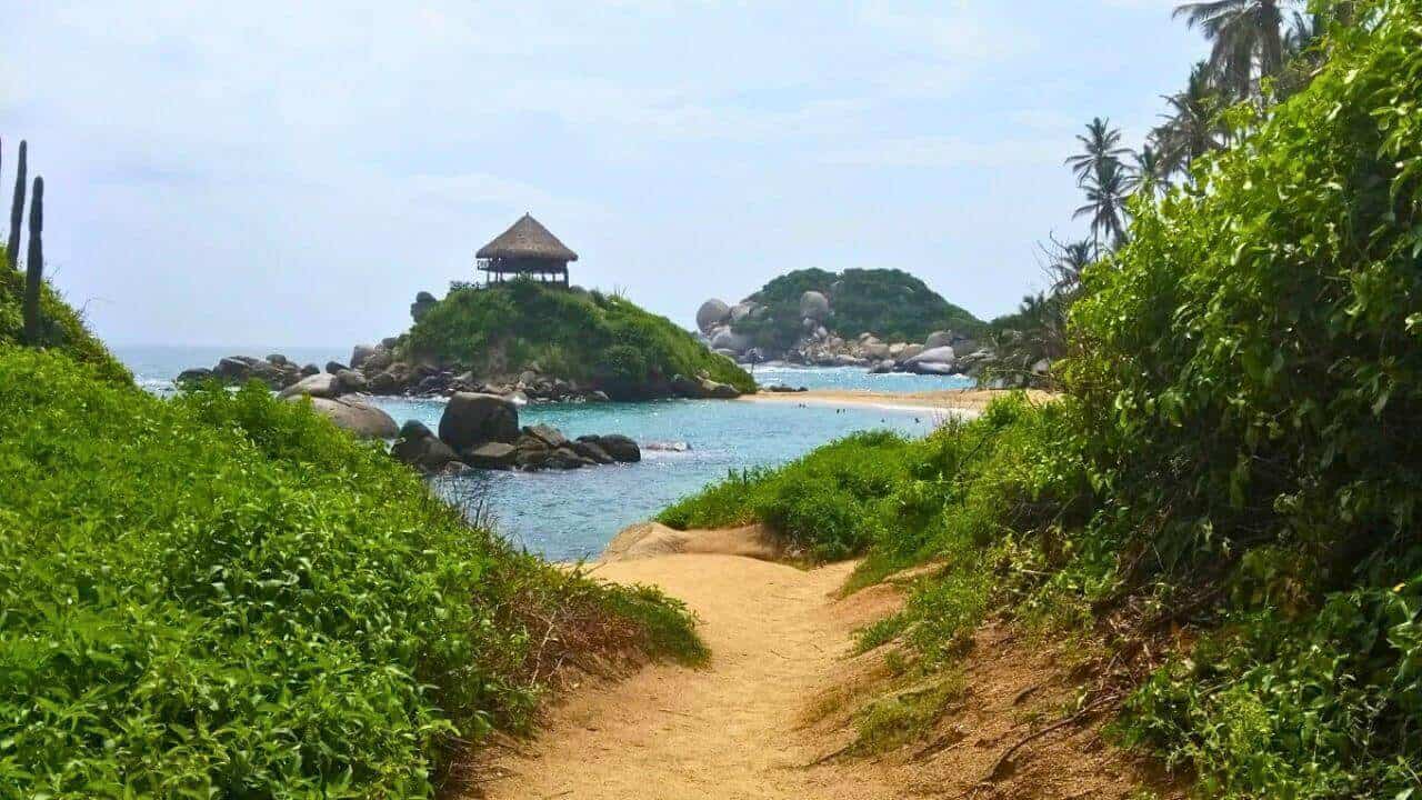 Hiking Trail Sendero Playa Brava to El Cabo Parque Nacional Tayrona Colombia
