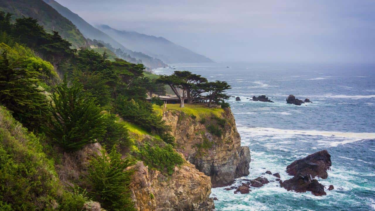 Pacific Coast Big Sur California Stock