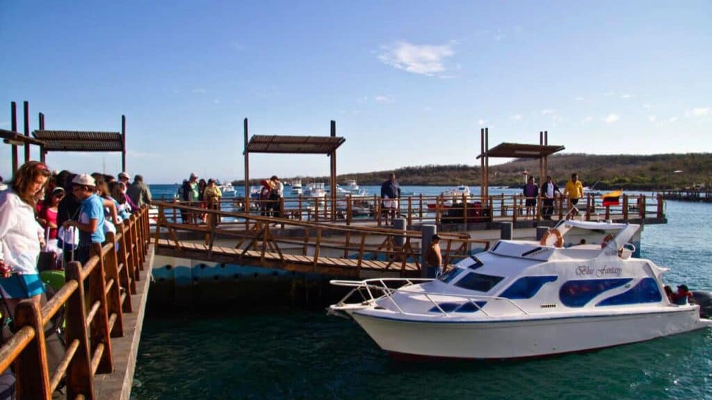 Port of San Cristobal Island Galapagos Ecuador Stock