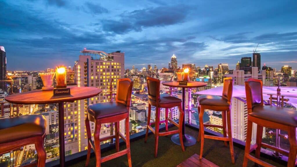 Rooftop Bar Stock