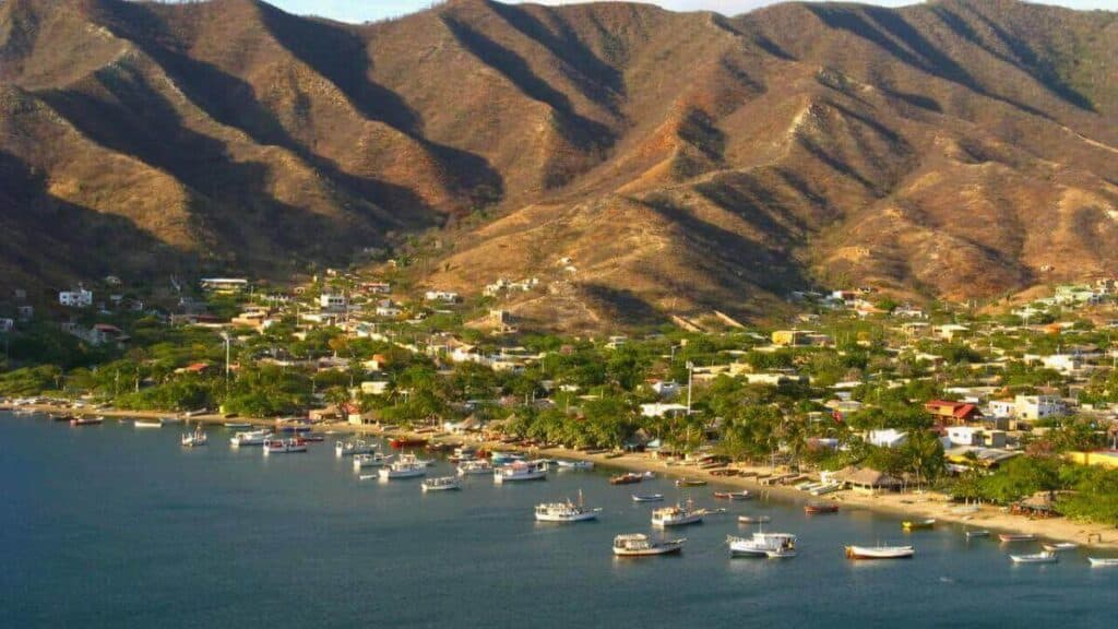 Tanganga Bay Village in Santa Marta Colombia Stock