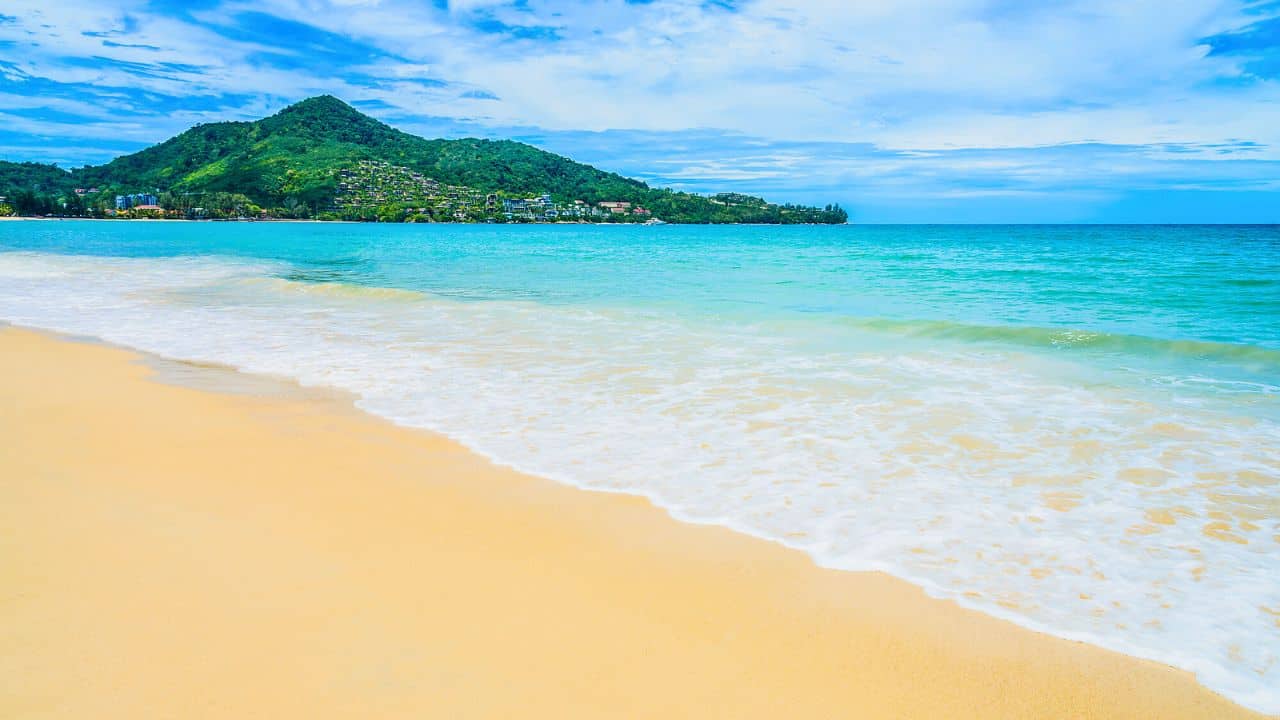 Tropical beach and sea stock