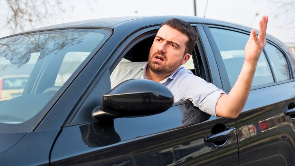 Angry Driver Stock