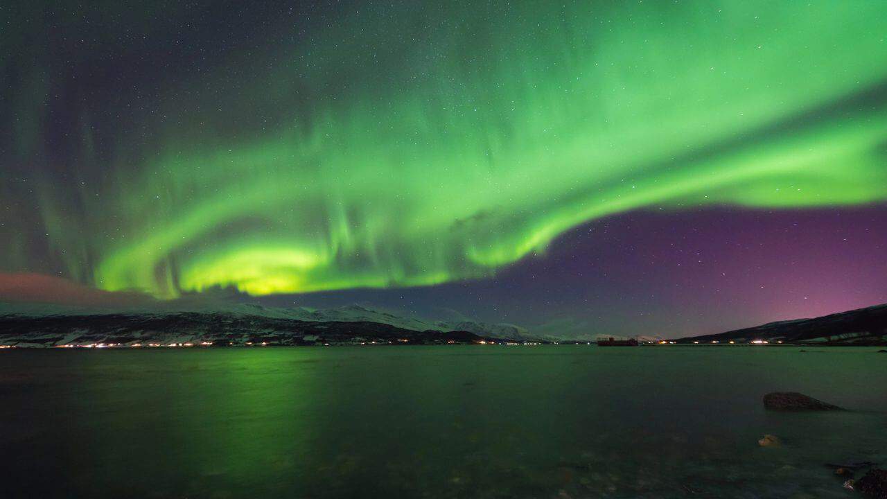 Arctic Northern Lights Svalbard Norway