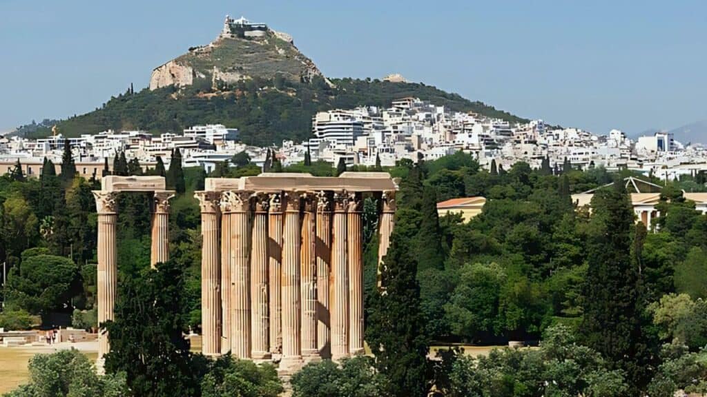 Stunning view of Athens, Greece.