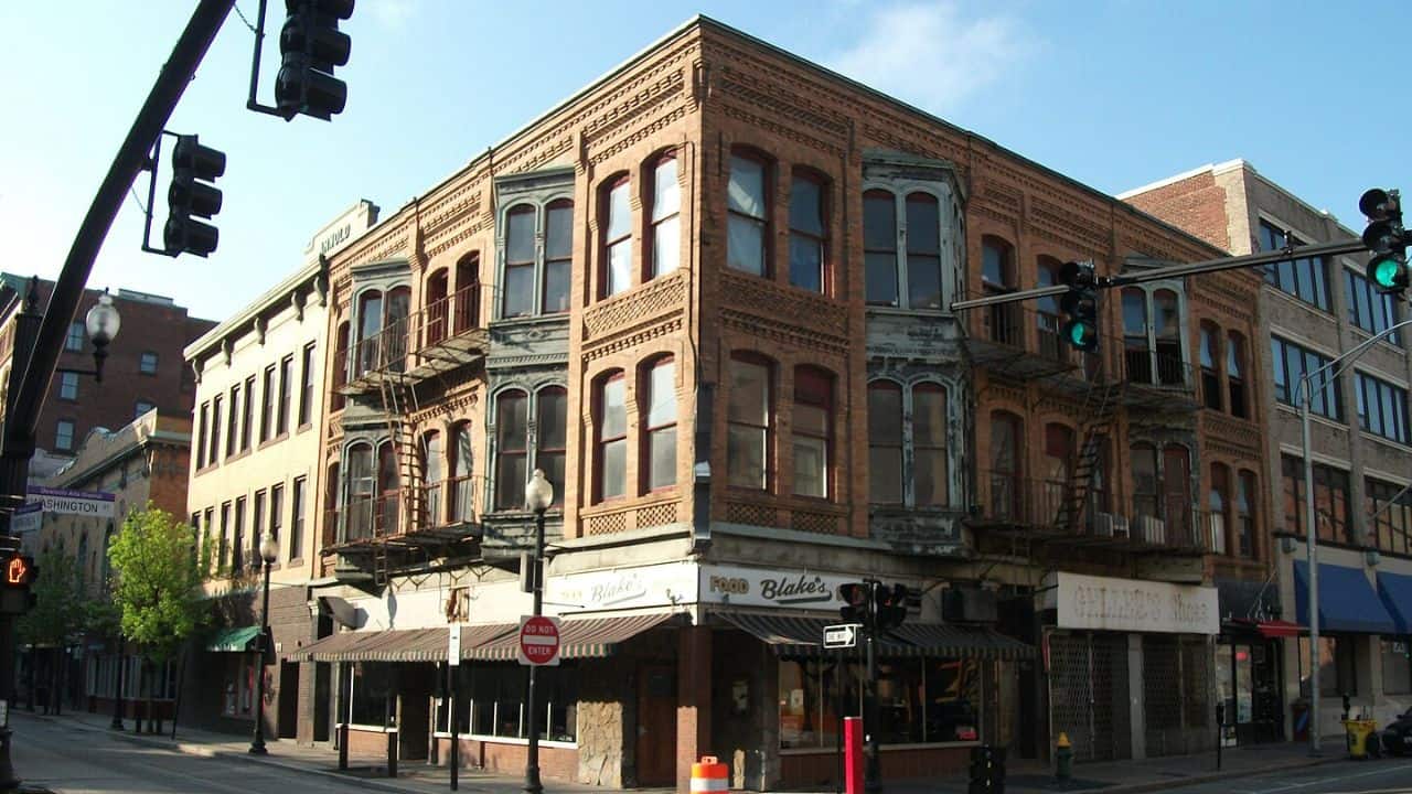 Buildings Mathewson Street Providence Rhode Island USA