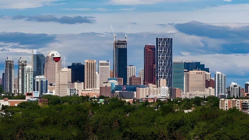 Calgary Alberta Skyline View