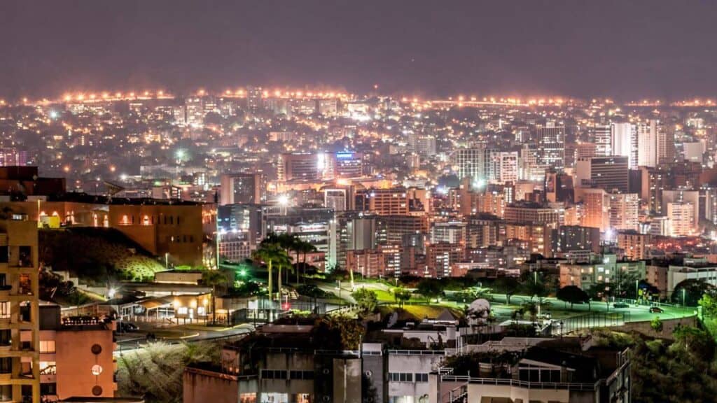 Caracas, Venezuela at night